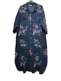 LONG LINEN SHIRT DRESS