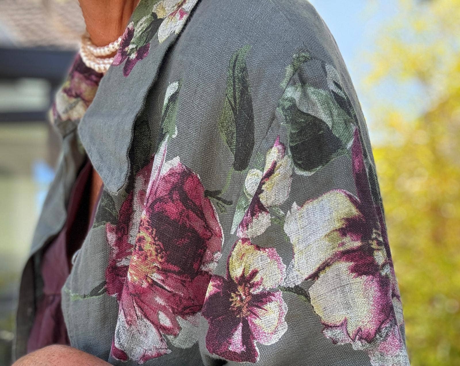 LONG LINEN DRESS WITH POCKETS